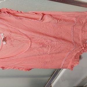 Smiling Violet coral crop top